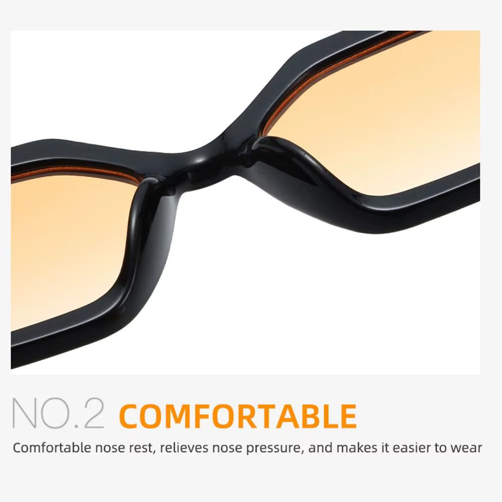 Gafas de sol retro poligonales – Montura geométrica UV 400 - imagen 4