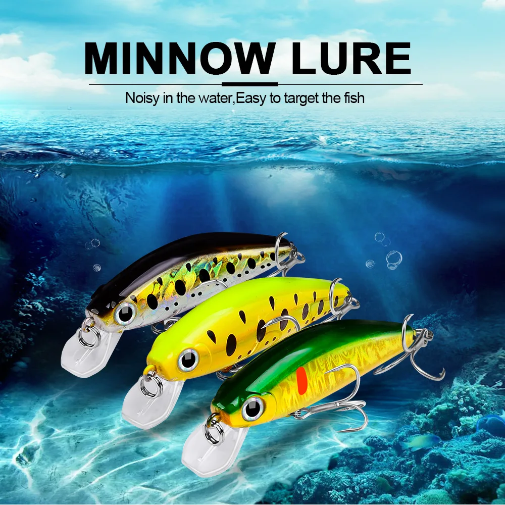 Minnow de hundimiento lento con acabado artificial