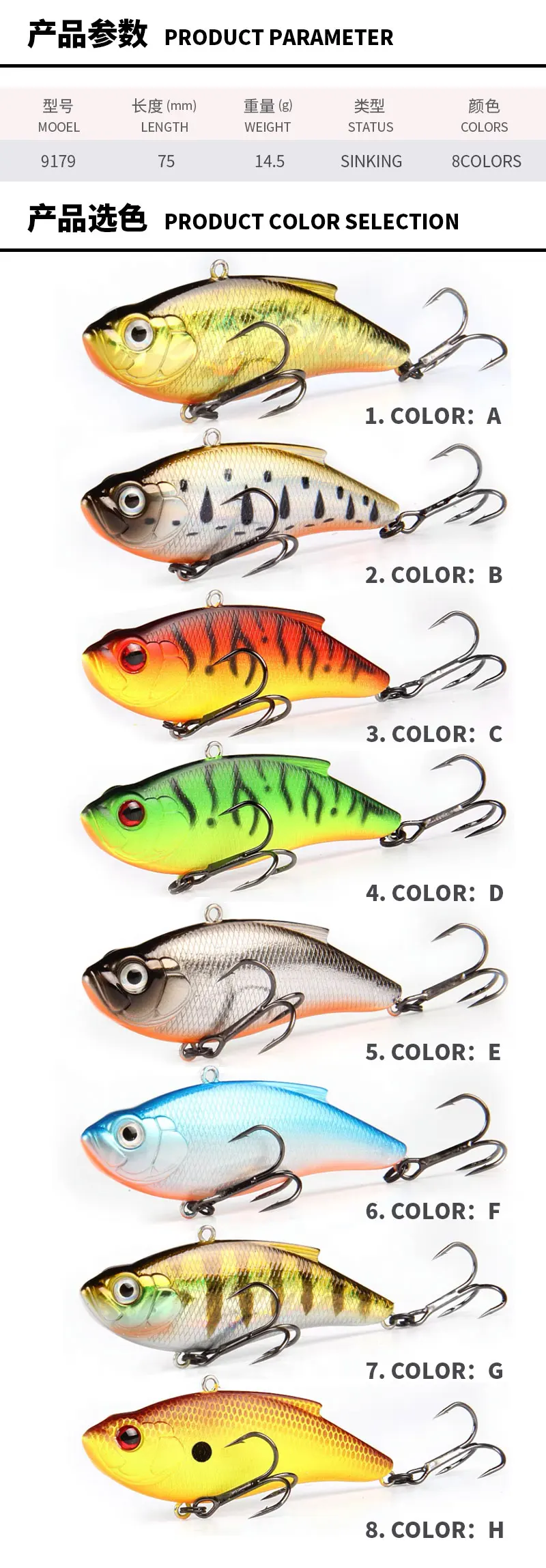 Wobblers Crankbaits Mini cebo de pesca color azul con detalhes plateados