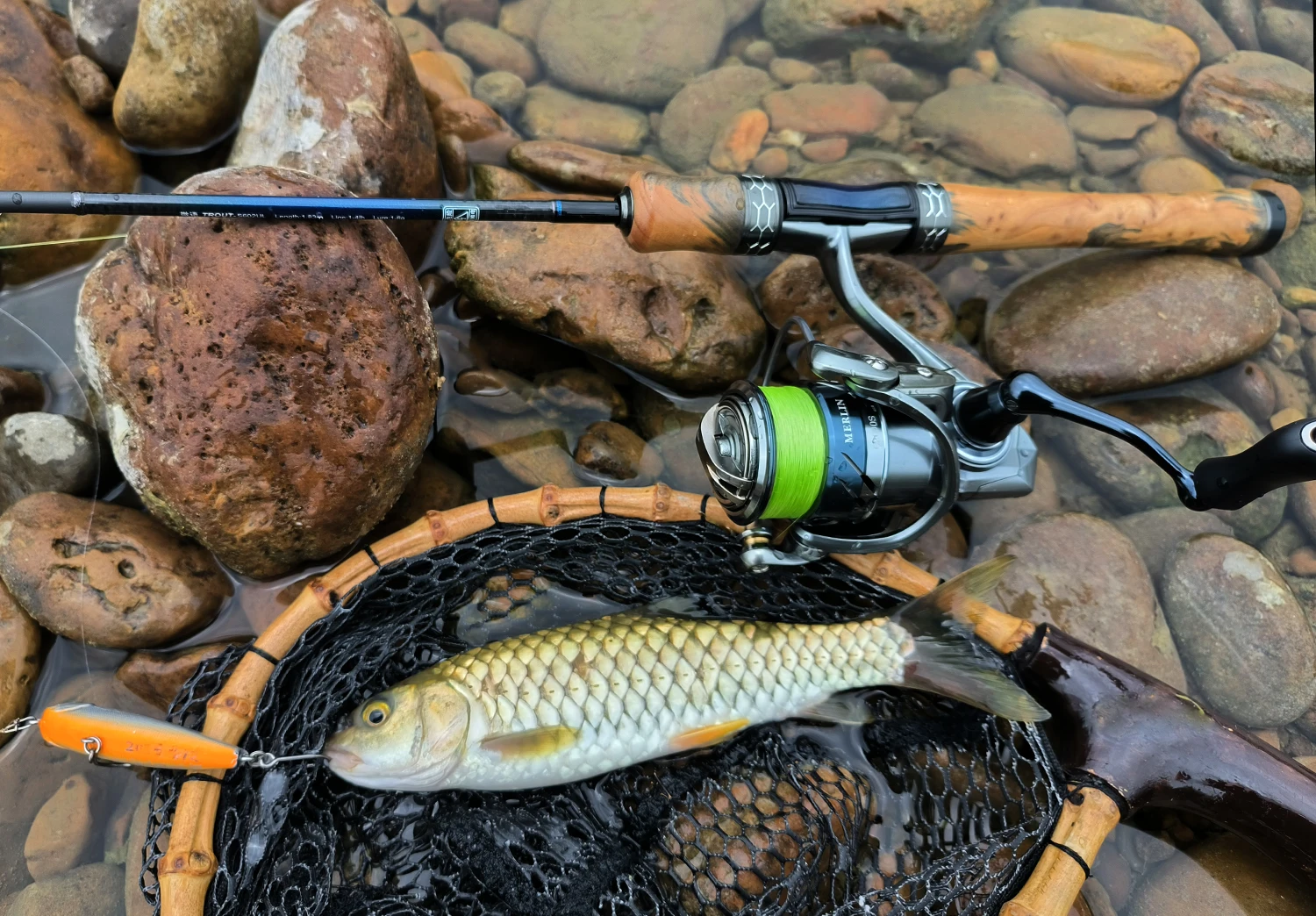Caña lista para montaje y pesca ligera