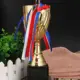 Trofeo metal dorado escultórico sin tapa, gran tamaño campeón - imagen 3