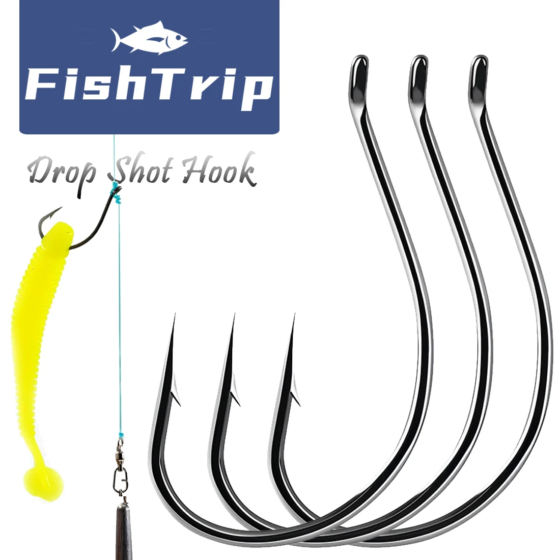 Anzuelos de acero de carbono FishTrip