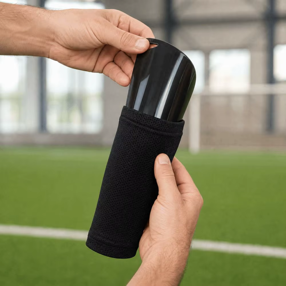 Protectores de Espinilla Fútbol PU Plegables con Cremallera y Marcadores Magnéticos - imagen 5
