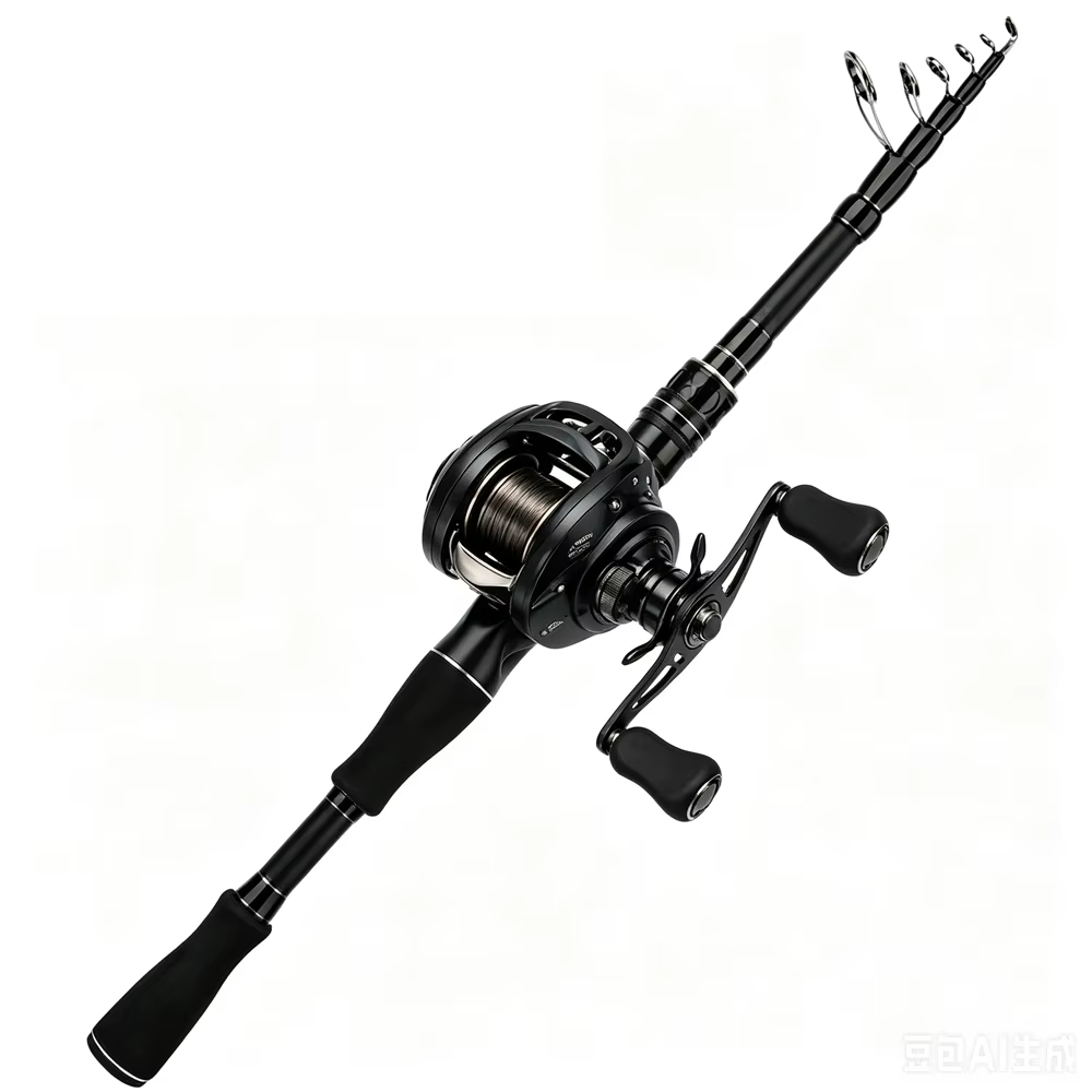Caña Telescópica Ultraligera de Carbono para Spinning y Casting