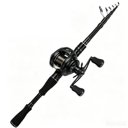 Caña Telescópica Ultraligera de Carbono para Spinning y Casting