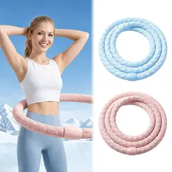 Aro de fitness plegable con resorte y rebote suave para cintura