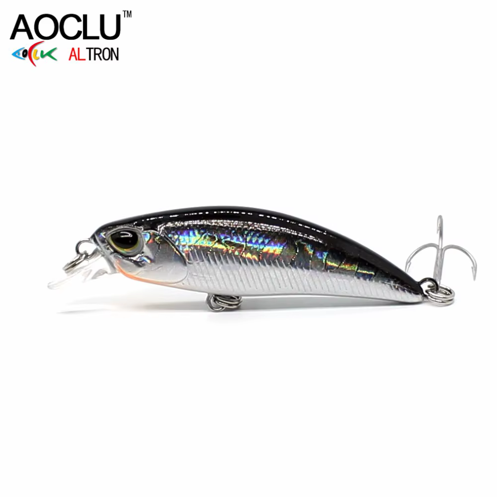 AOCLU Jerkbait Wobbler pequeño – Señuelo duro para trucha y lubina