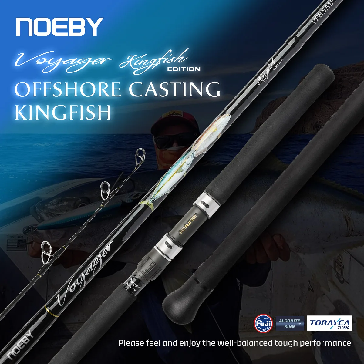 Caña Noeby Voyager Stickbaiting para atún y pesca en alta mar