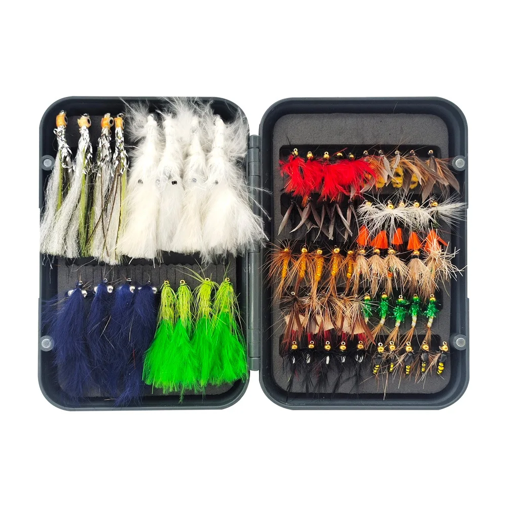 Juego de moscas secas y húmedas para pesca con mosca - imagen 2