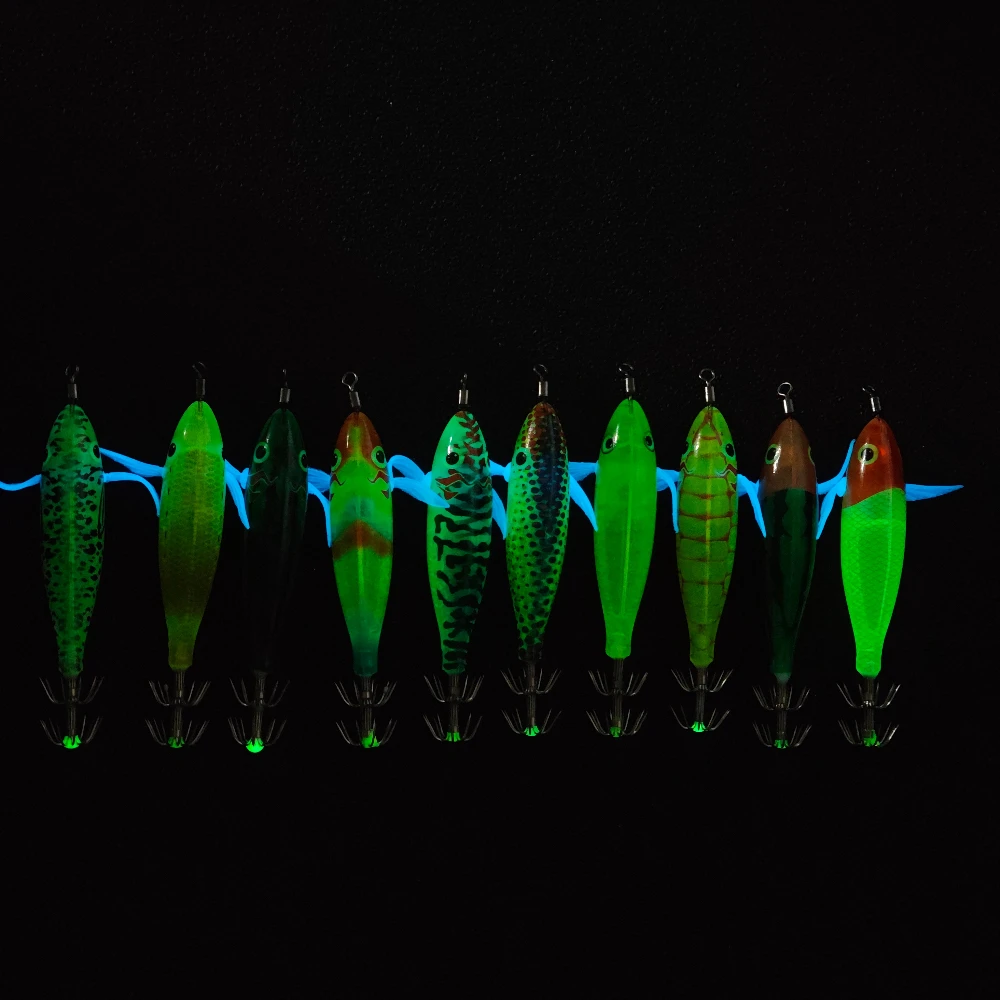 Señuelos horizontales luminosos para calamar y sepias nocturnas - imagen 4