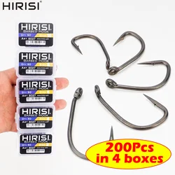 Anzuelos para carpa Hirisi 8027 con garra PTFE y acero carbono