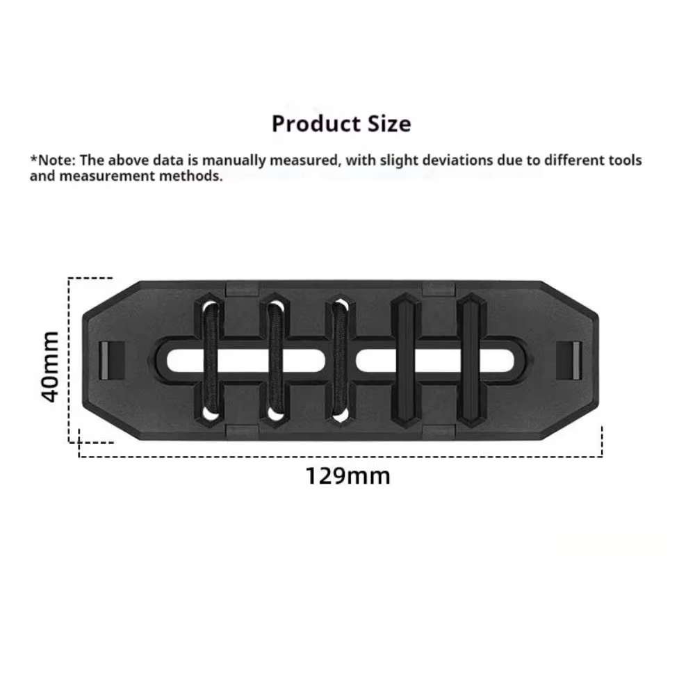 Soporte Portátil para Geles Energéticos en Bicicleta – Negro Elástico Ligero - imagen 4