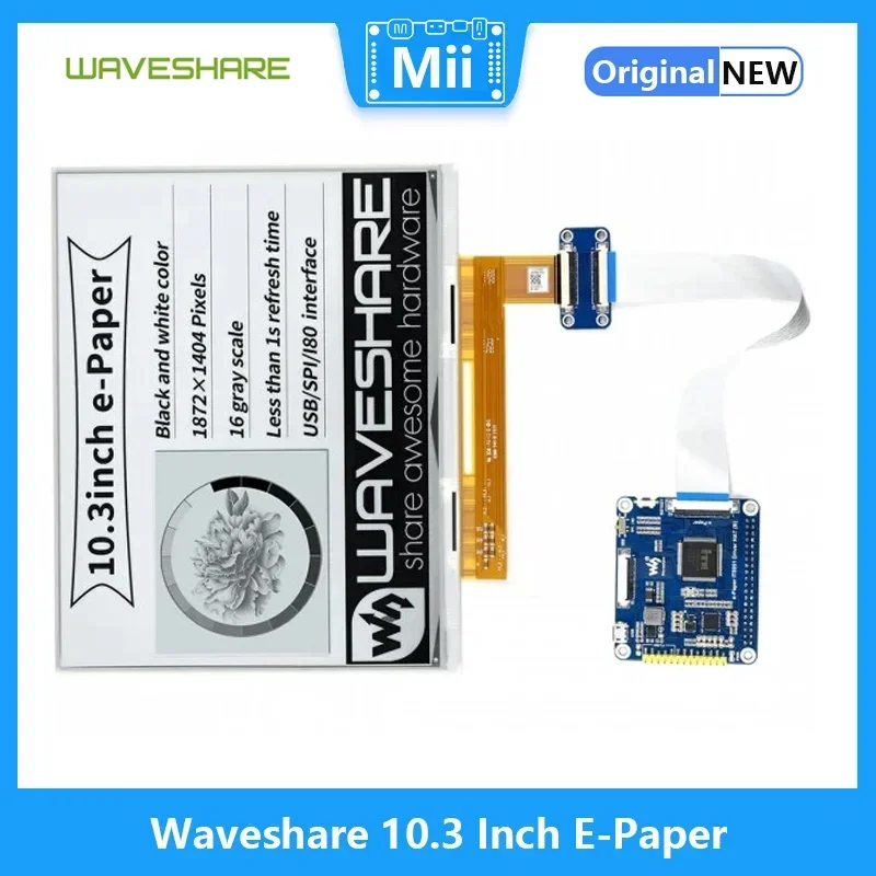 Raspberry Pi pantalla de papel electrónico E-Ink blanco y negro - imagen 3