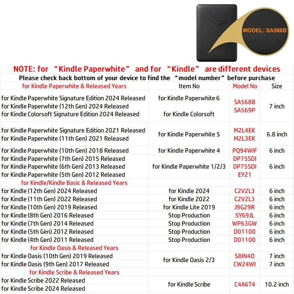 Funda Protectora para Kindle Paperwhite 2024 – Estuche antichoques