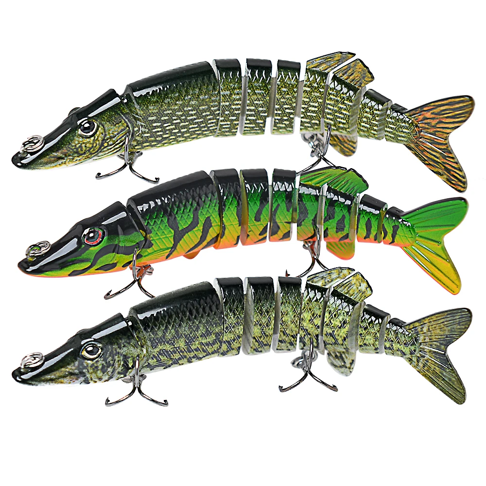 Swimbait multiarticulado en acción