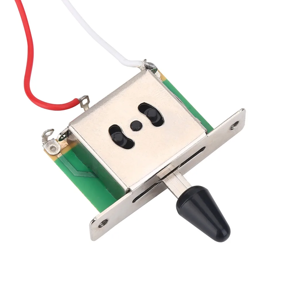 Detalle del interruptor push‑pull y pots