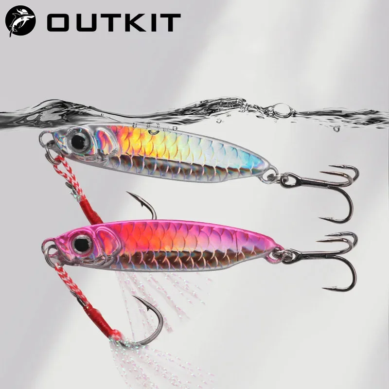 Señuelos OUTKIT Jig Heads 7-20g – Cucharas sinking vibrate Lubina Lucio - imagen 2