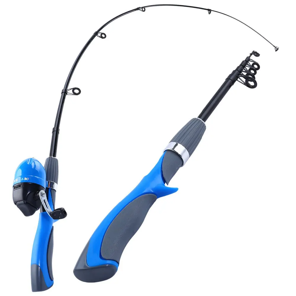 FREE FISHER Caña telescópica portátil con combo baitcasting y jig - imagen 3
