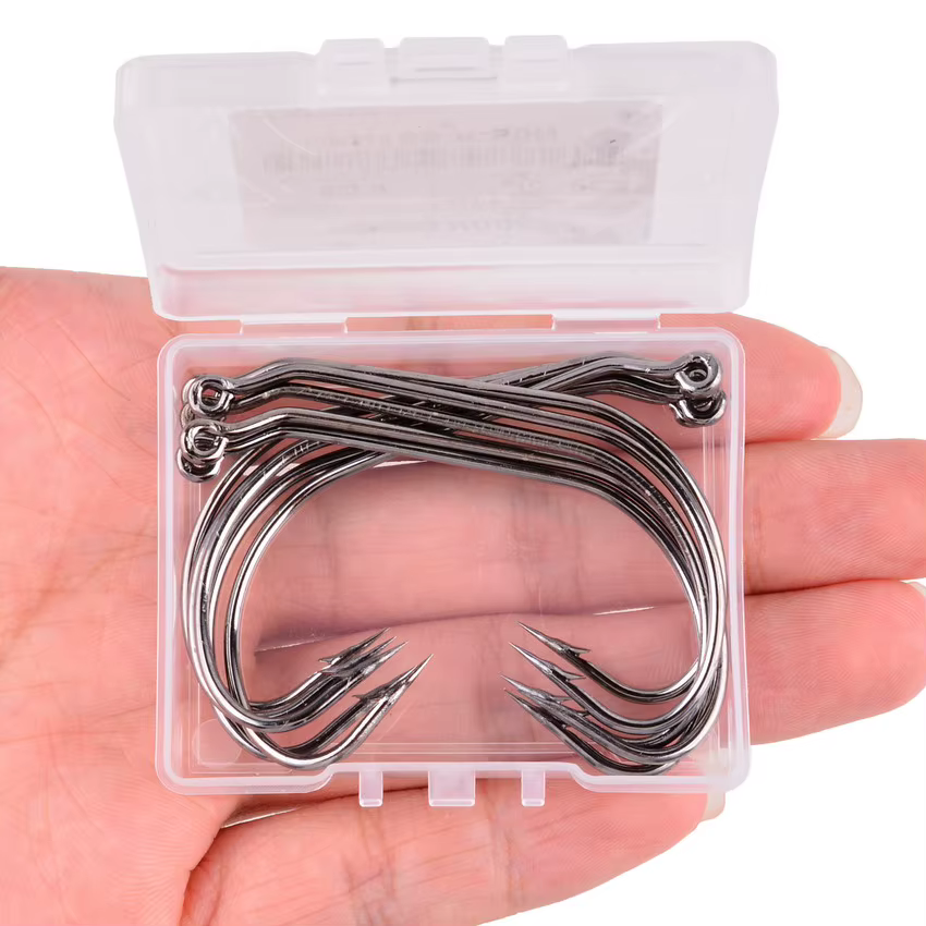 Anzuelos Wide Gap para carpa – Acero carbono con púas - imagen 5