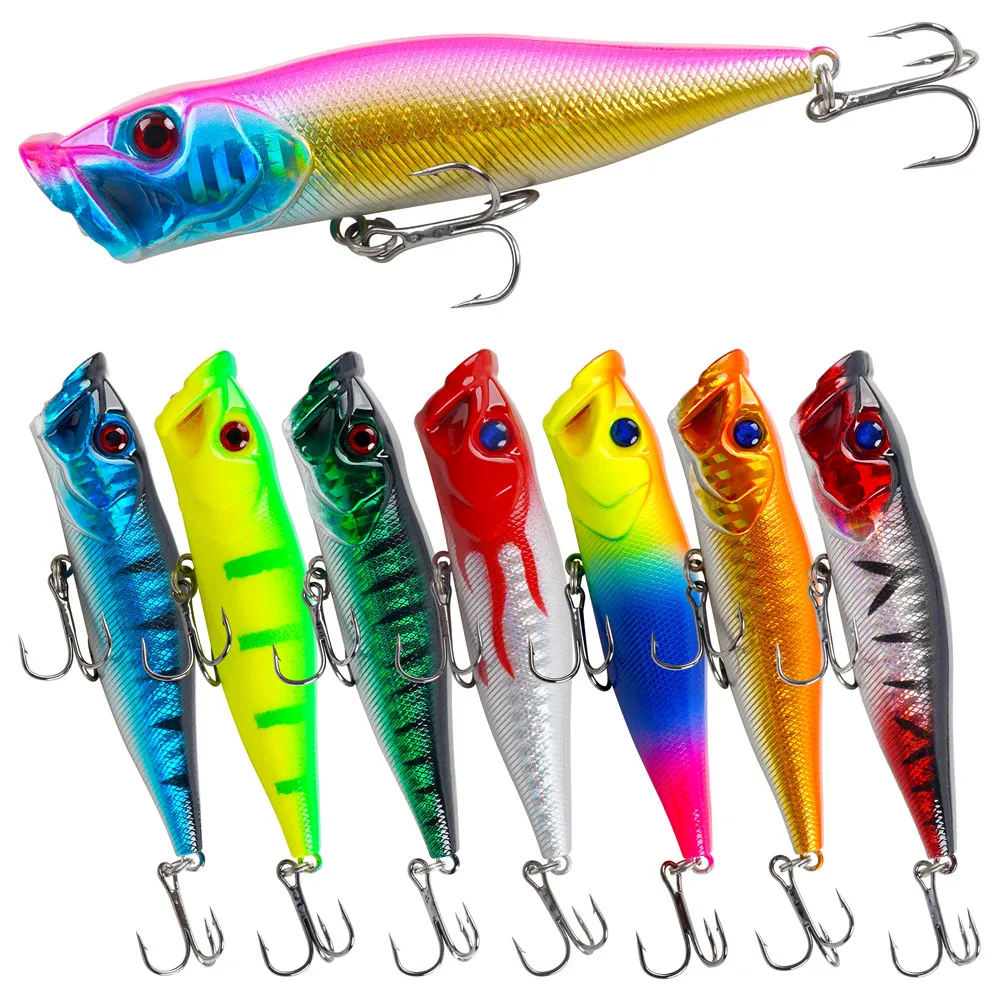 Popper Flotante con Sonajero – Señuelo Topwater para Trucha y Lubina - imagen 2