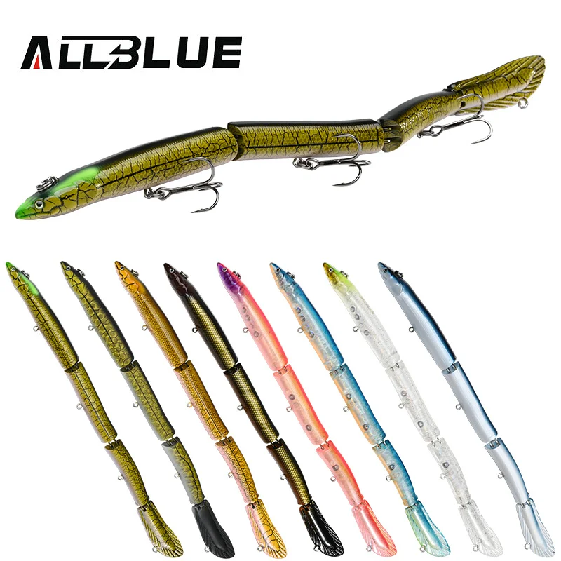 ALLBLUE Jointed Eel Swimbait – Señuelo duro para lucio y perca - imagen 5