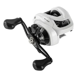 Carrete baitcasting con agarre EVA para pesca en agua salada