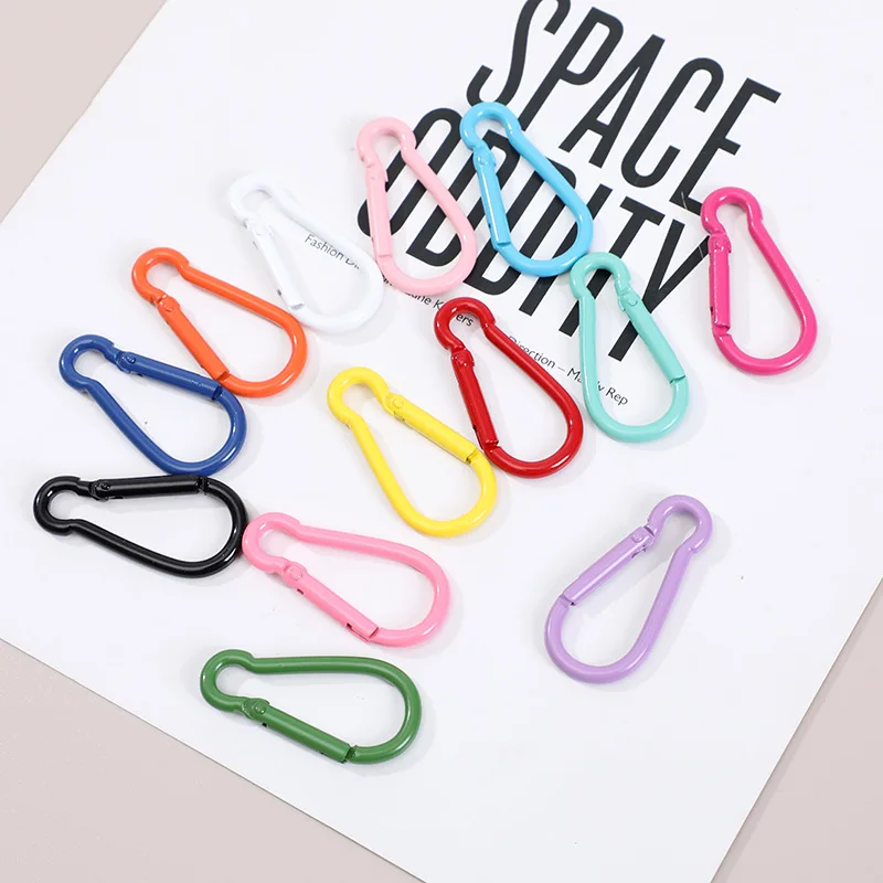 Conjunto de 10 mosquetones variados en diferentes colores