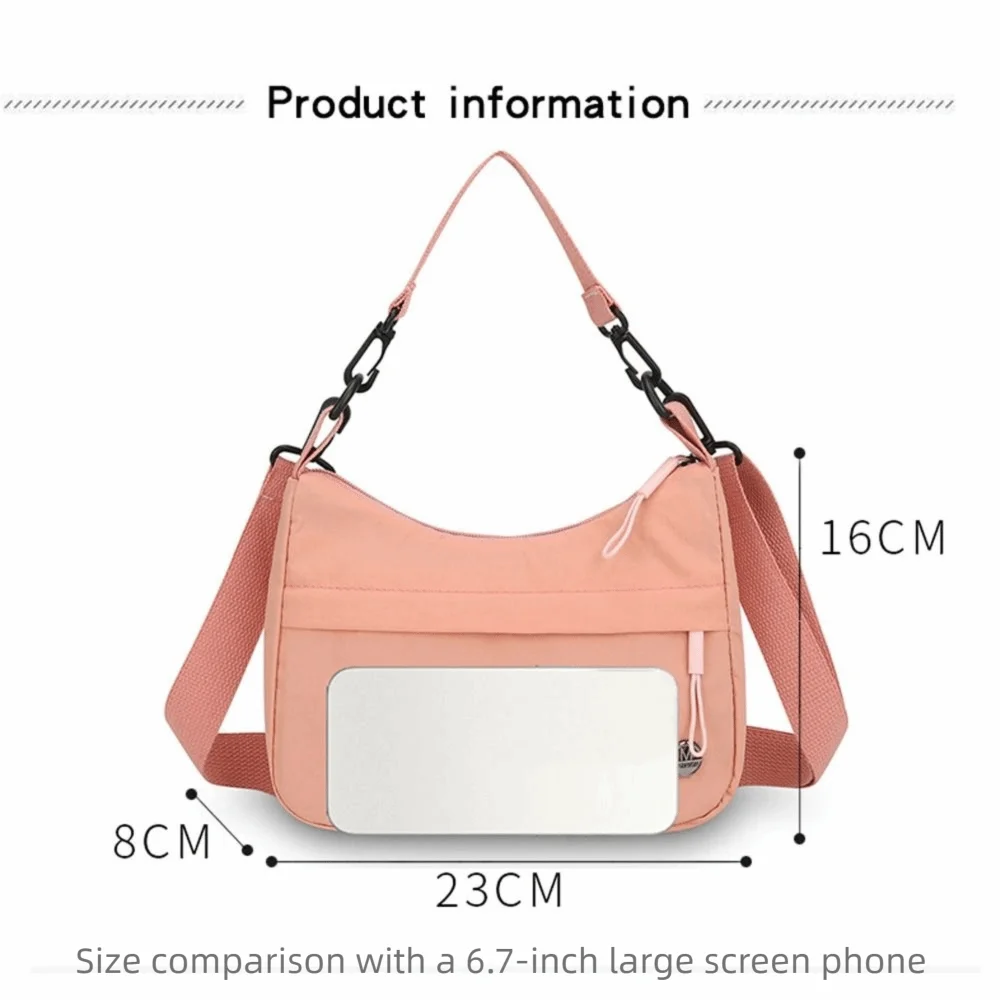Bolso bandolera minimalista en color sólido