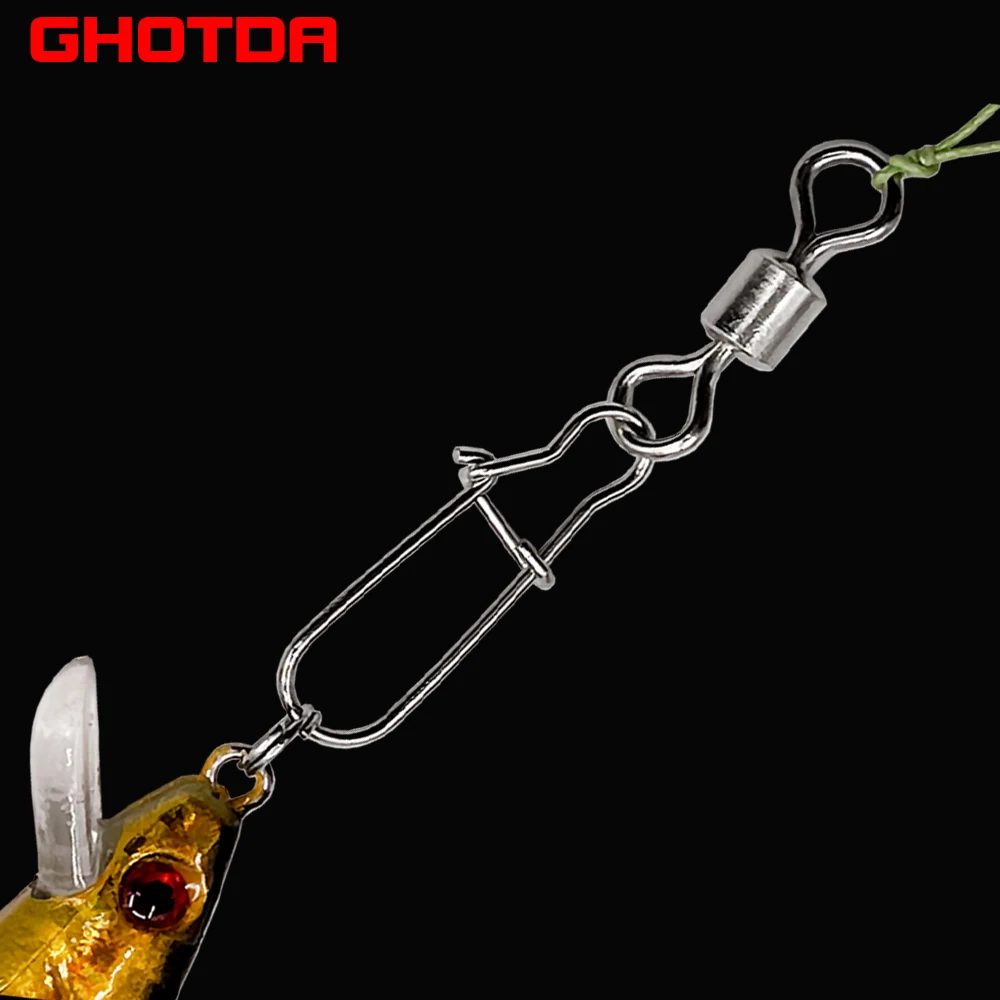 Ghotda Giratorio de Acero Inoxidable – Resistencia 3-38kg para pesca - imagen 5