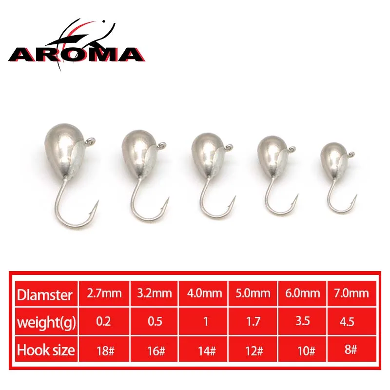 Anzuelo Jig Head para pesca en hielo de invierno – cebo mini - imagen 3