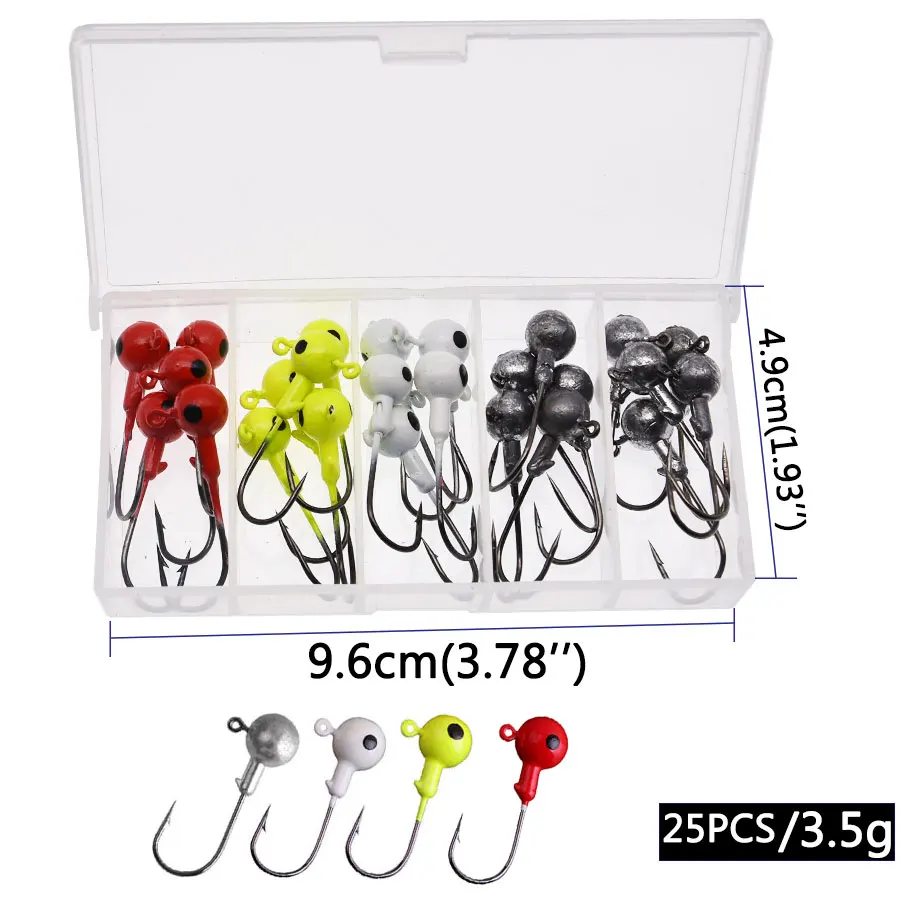 MrLurion Jig Head con cabeza redonda para vinilo en aguas profundas - imagen 2