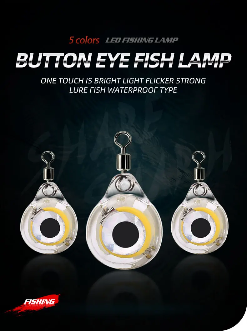 Mini luz LED para pesca submarina