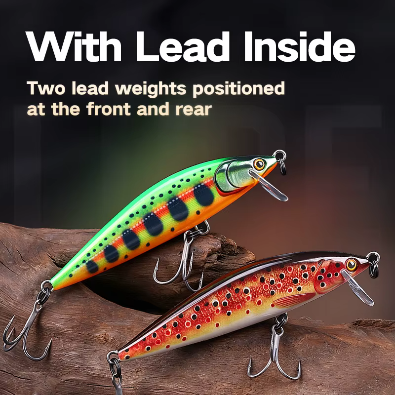 Señuelo Minob WeiHe 9.5cm – Hardbait de hundimiento rápido - imagen 5