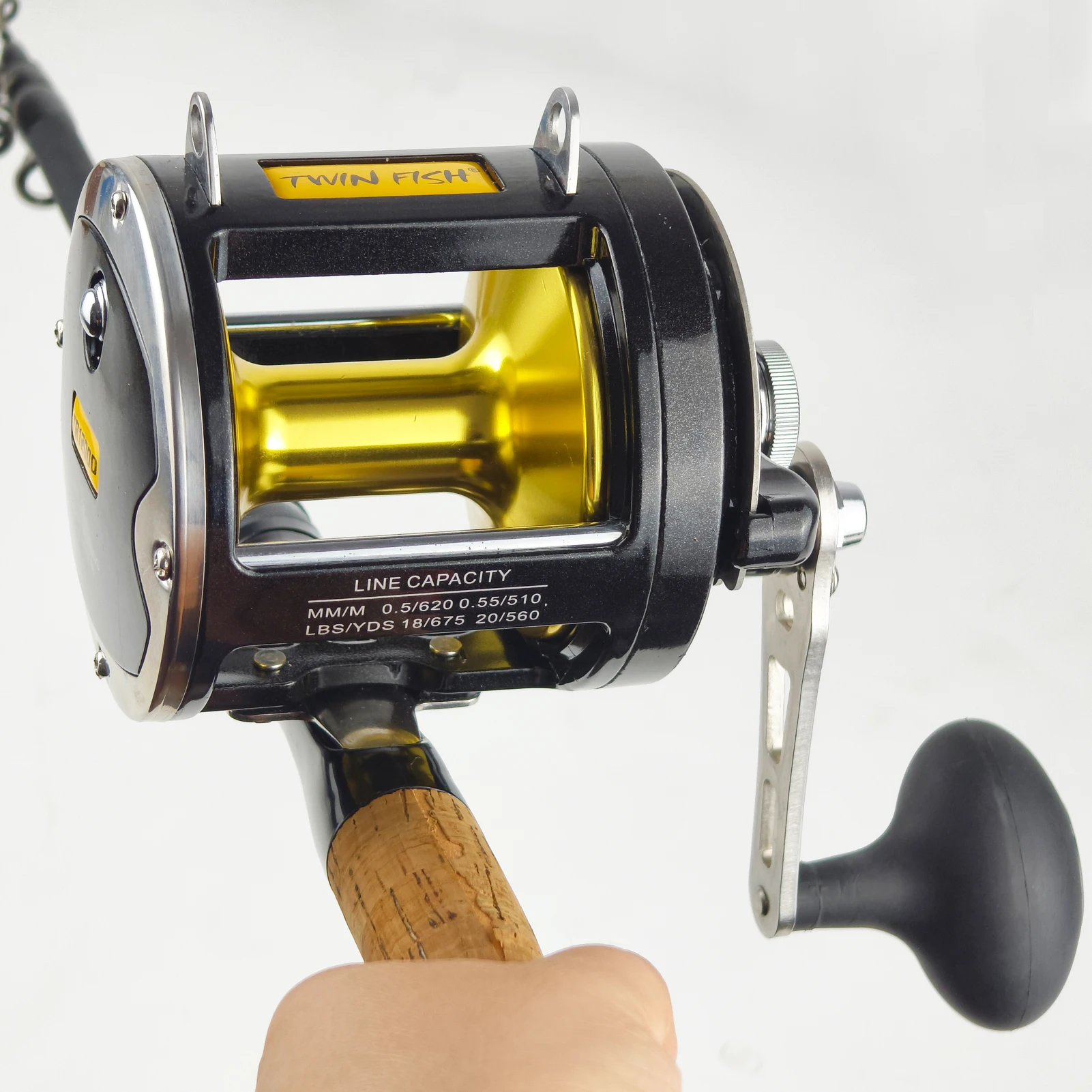 FREE FISHER TR12000 Carrete trolling y casting marino derecha - imagen 5
