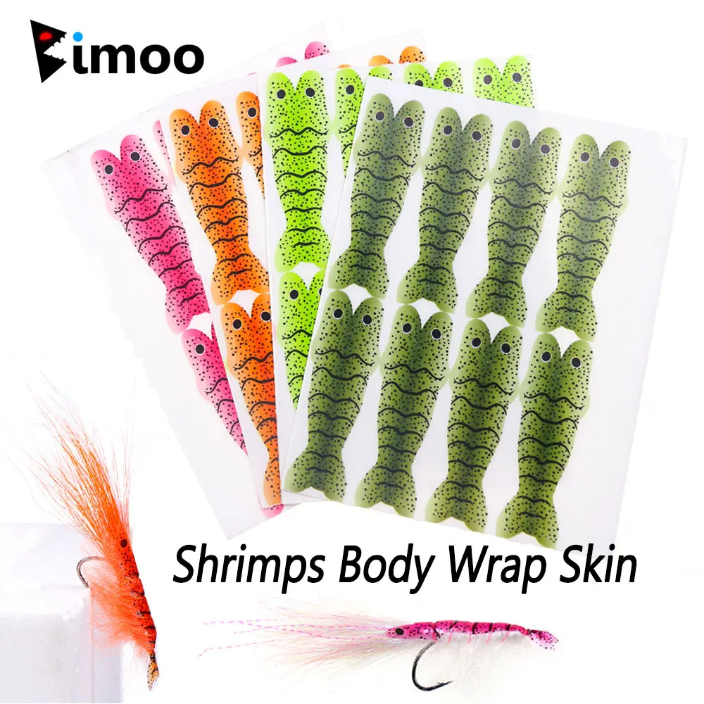 Bimoo Scuds camarones realistas precortados para ninfas y trucha