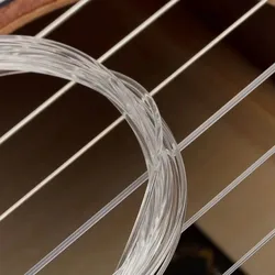 Cuerdas de nailon tipo clásico plateadas súper ligera