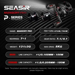 Carrete Ultraligero Seasir Mansory Pro – Carbono y doble bobina