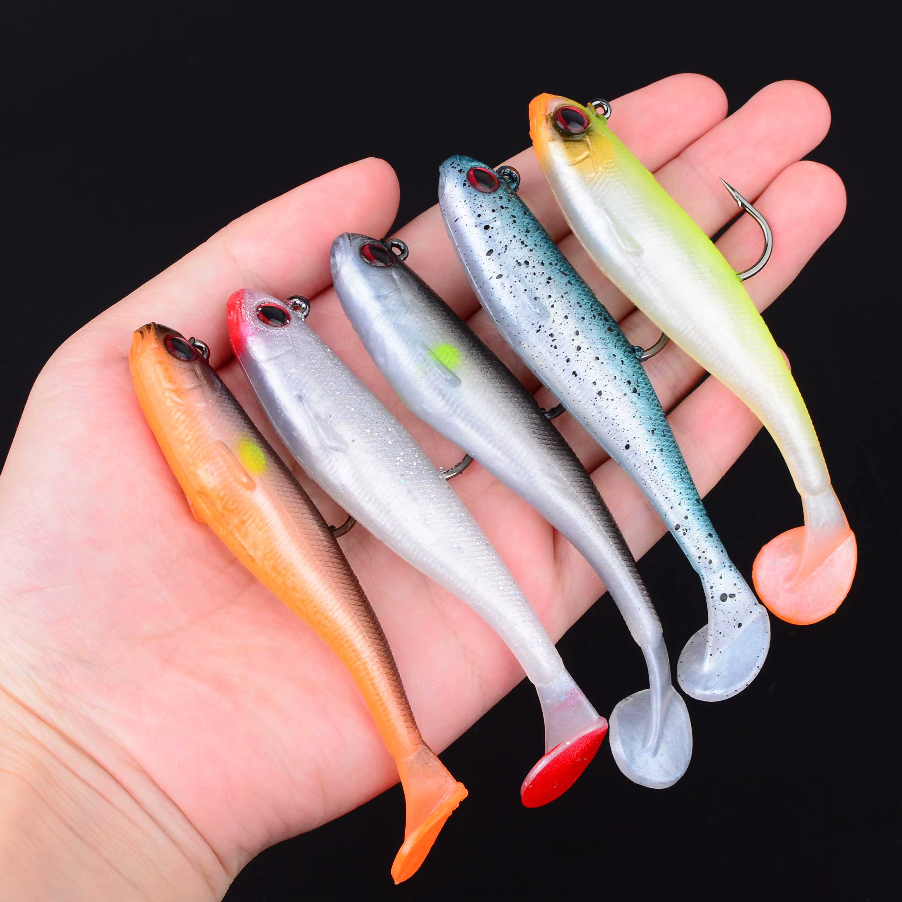 Vinilo Shad Jigging 6.5cm y 9cm Lubina Carpa