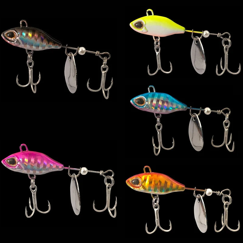 Spinnerbait VIB con cuchara vibrante y cola giratoria para mar