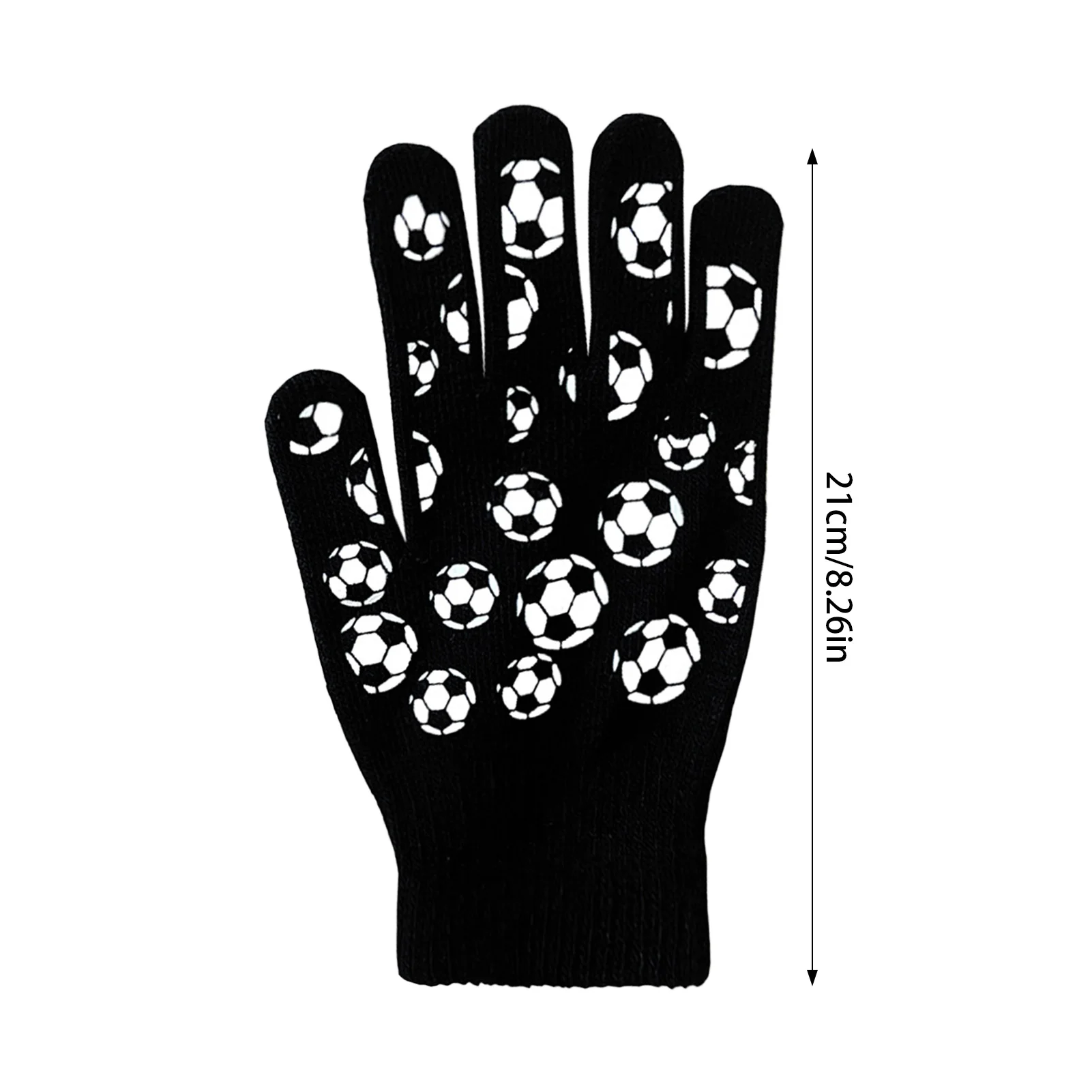 Par de guantes cálidos de punto