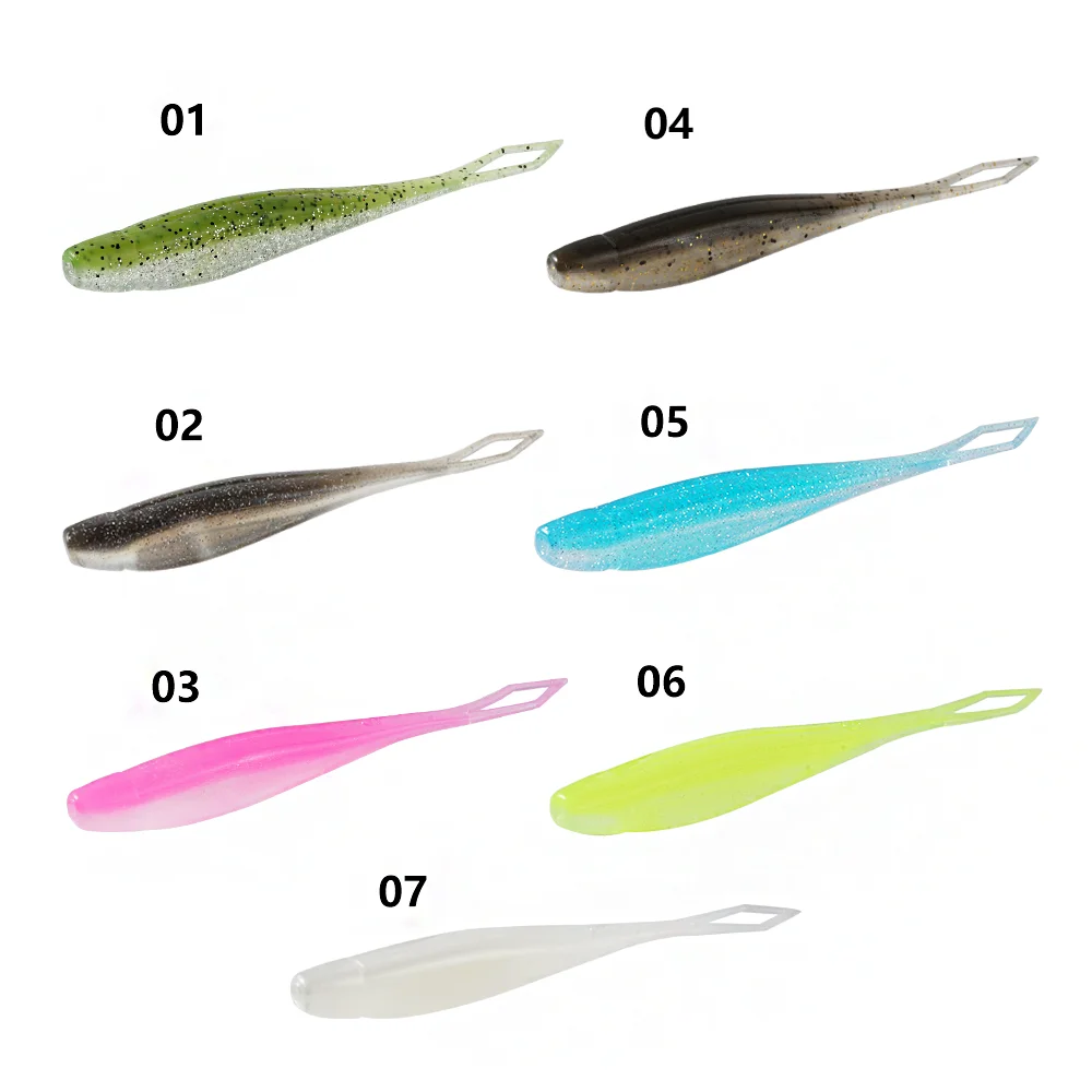 Sunmile Shad Jerkbait flotante – Señuelo de vinilo para lubina - imagen 5