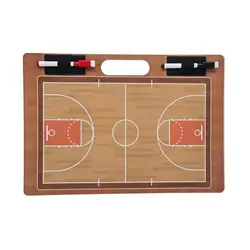 Pizarra táctica de baloncesto de doble cara con asa