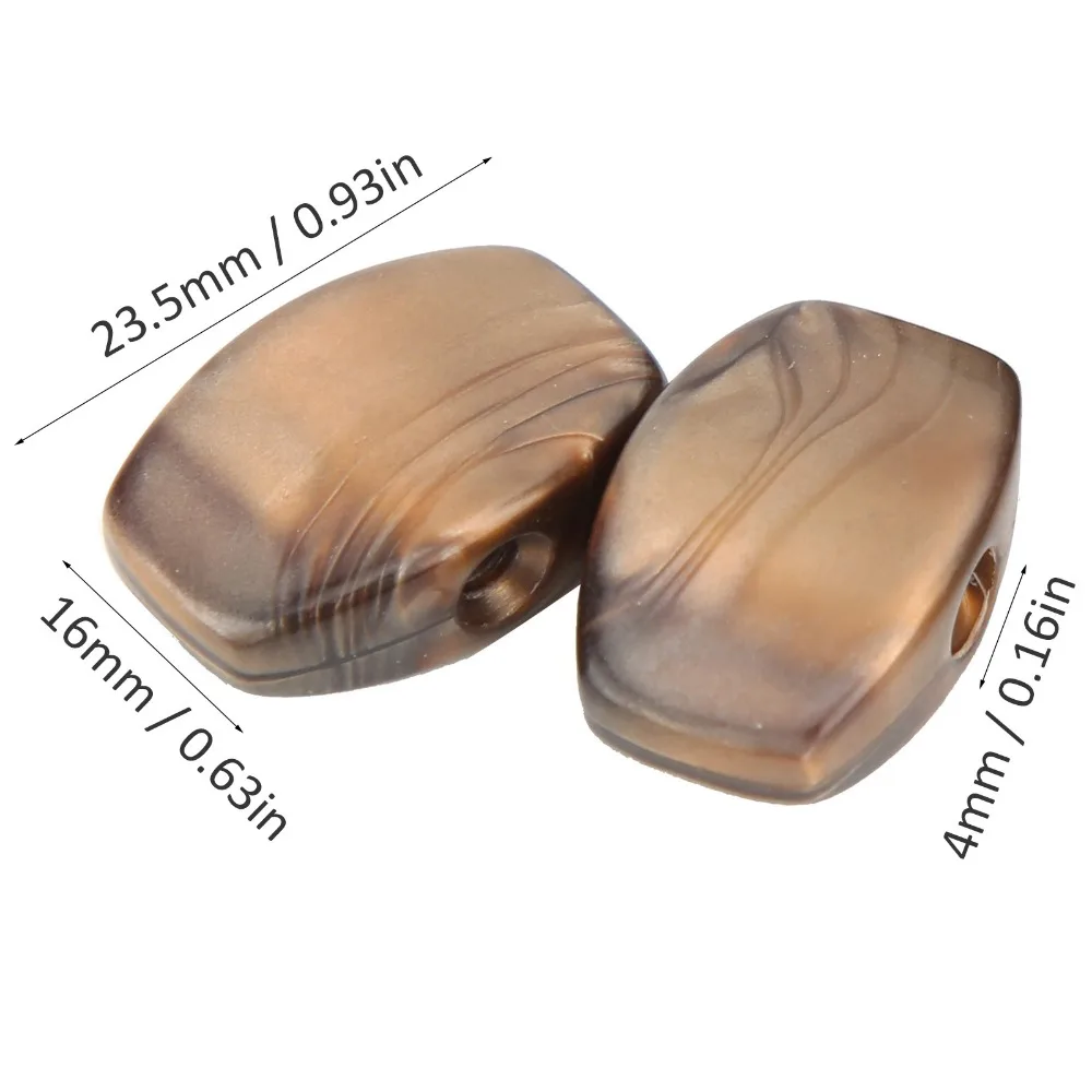 Botones de afinación de plástico marrón de recambio para guitarra - imagen 5