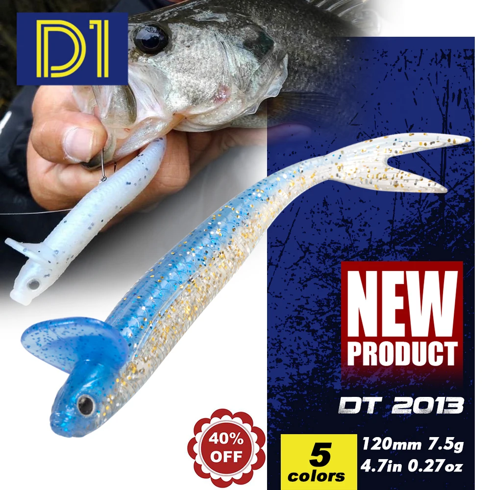 Señuelo suave D1 Dep 120mm con labio – Acción rodante lubina - imagen 5