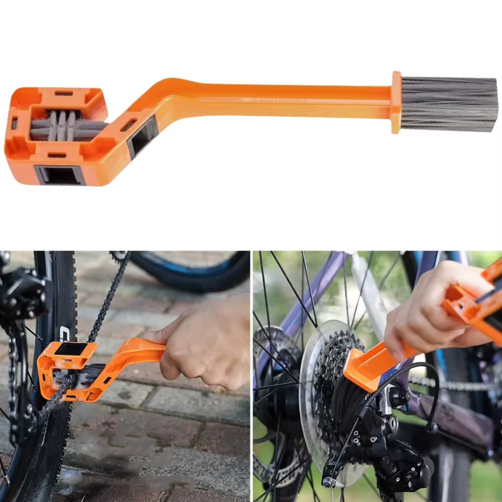 Cepillo limpieza cadena doble cabezal ABS portátil multifunción - imagen 3