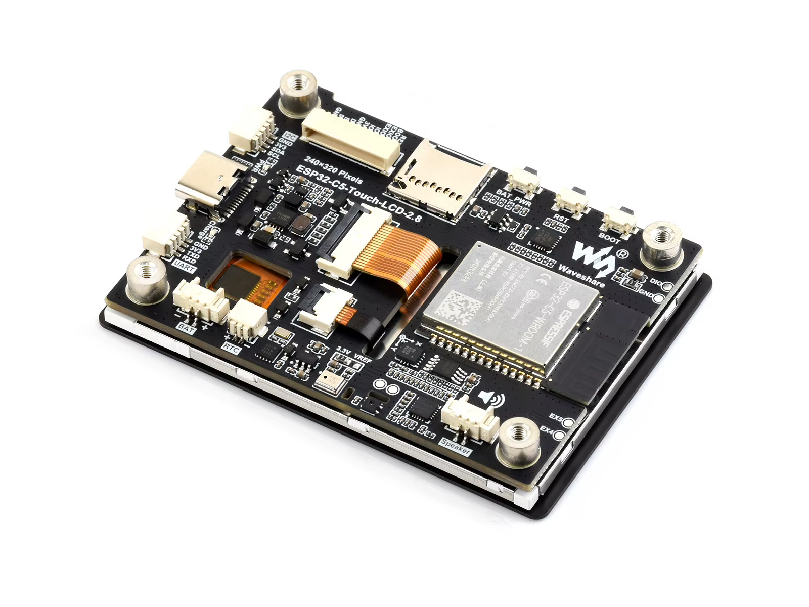 Pantalla Táctil IPS 2,8" Waveshare ESP32-C5 – 240×320 con interfaz SPI