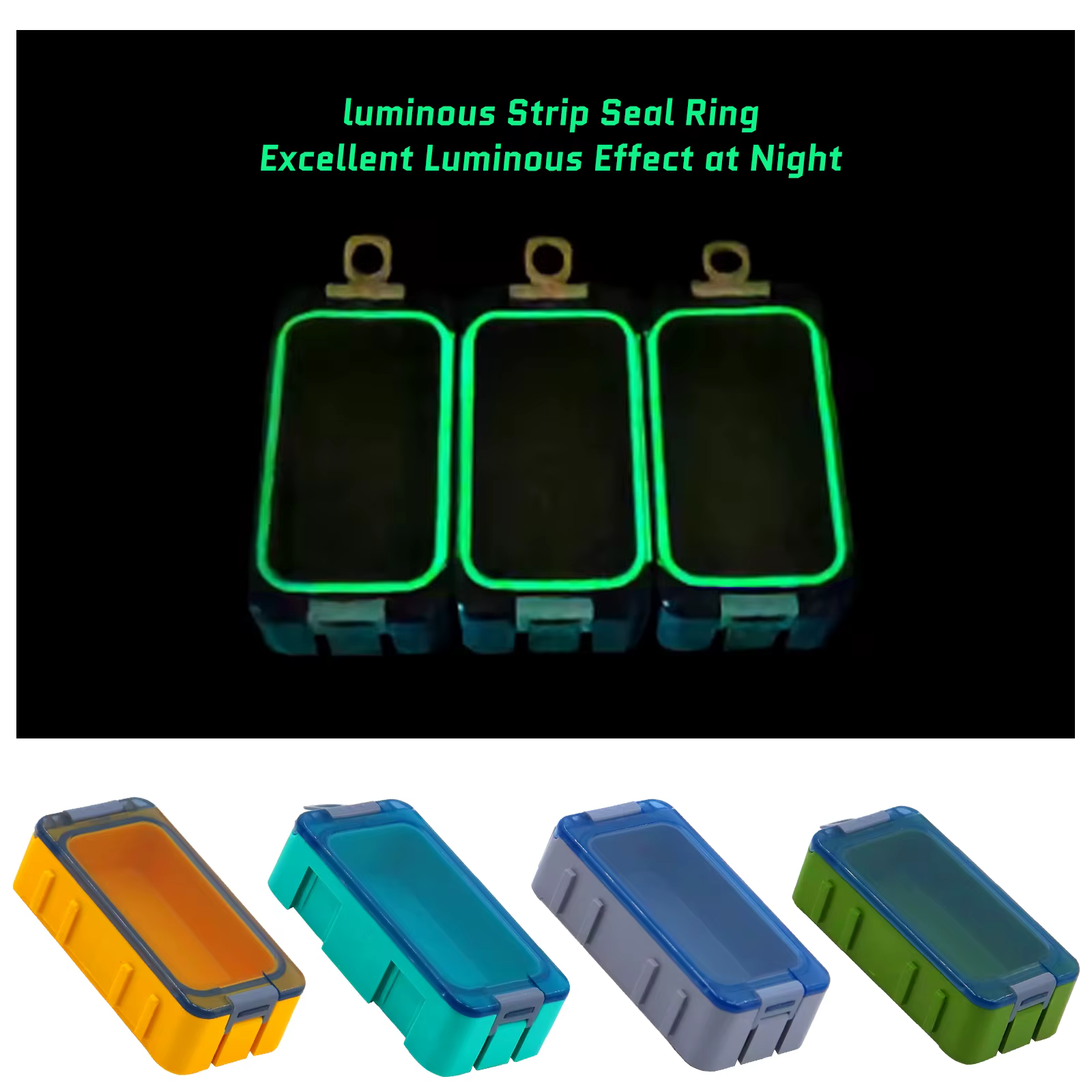 Mini caja porta señuelos - Organizador de pesca portátil compacto - imagen 4