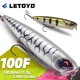 LETOYO Señuelo Pencil Lure flotante Walk The Dog para lubina y lucio
