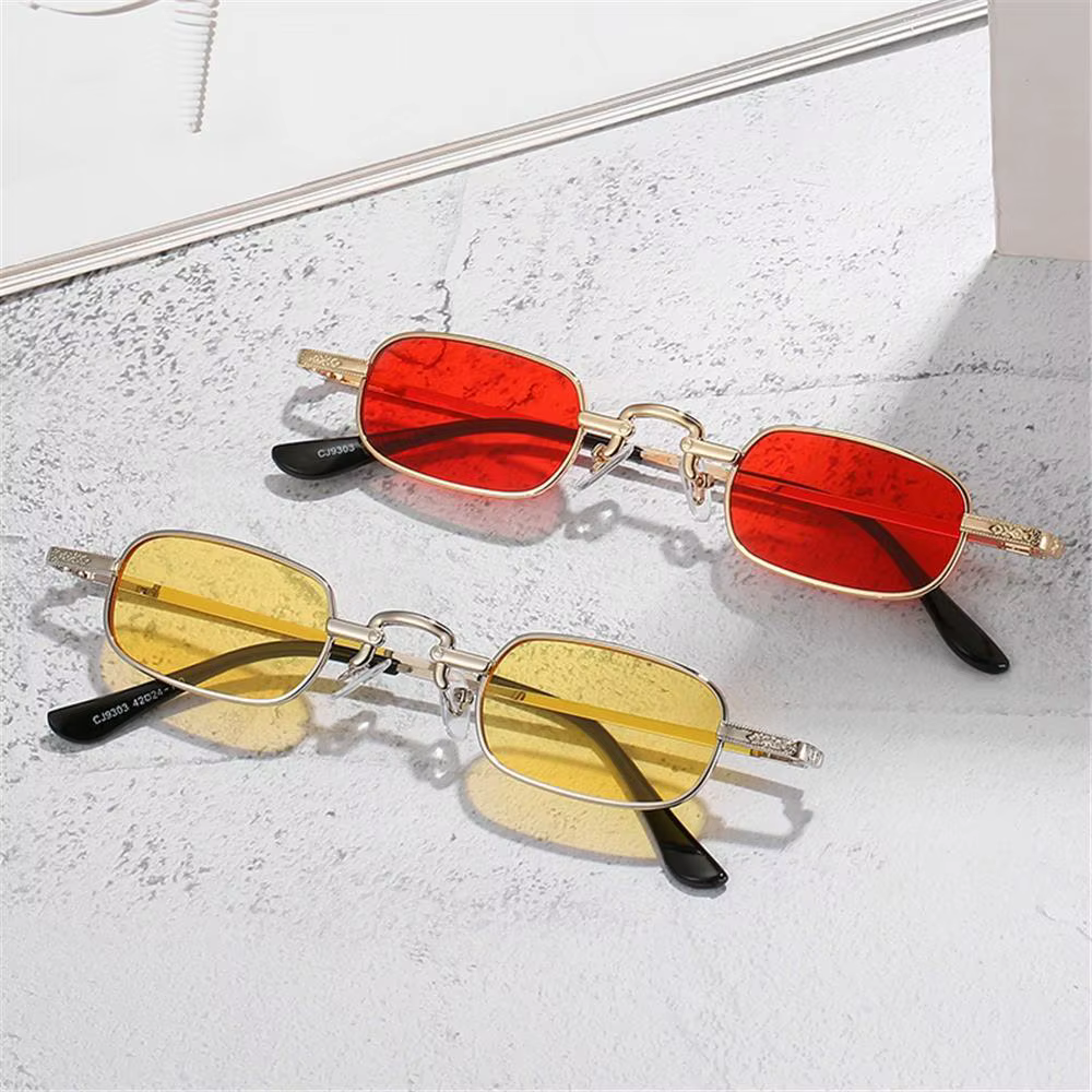 Gafas de sol rectangulares retro color caramelo para pesca - imagen 2