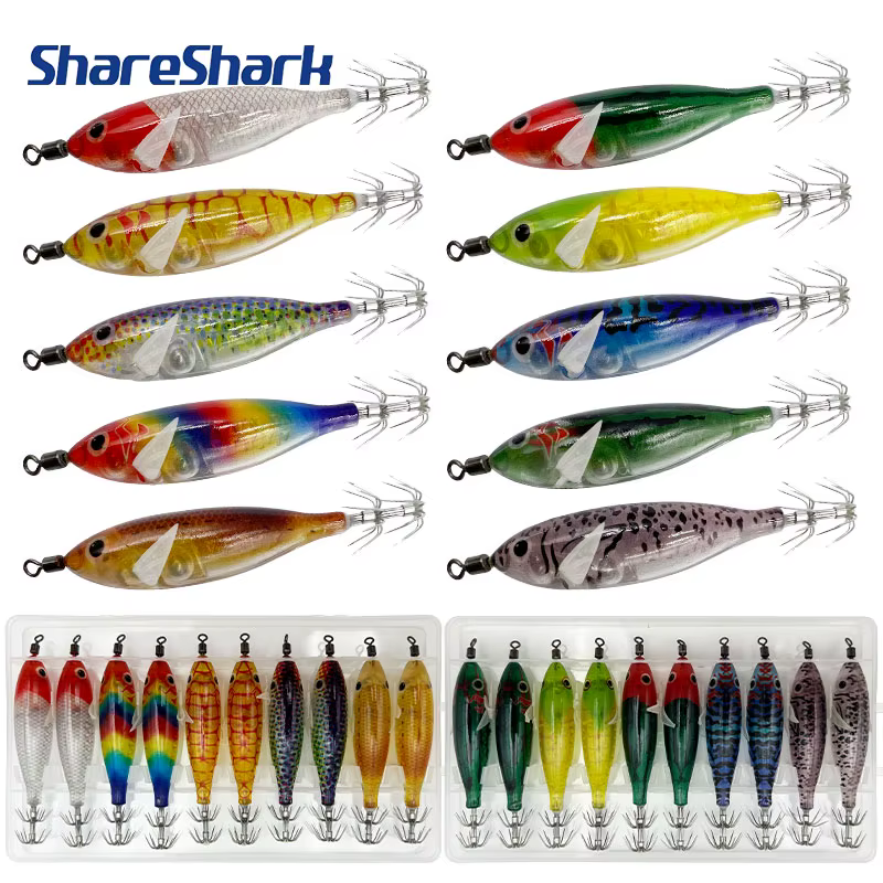 Jig Tinta Camarón 8cm ShareShark Luminoso - imagen 2